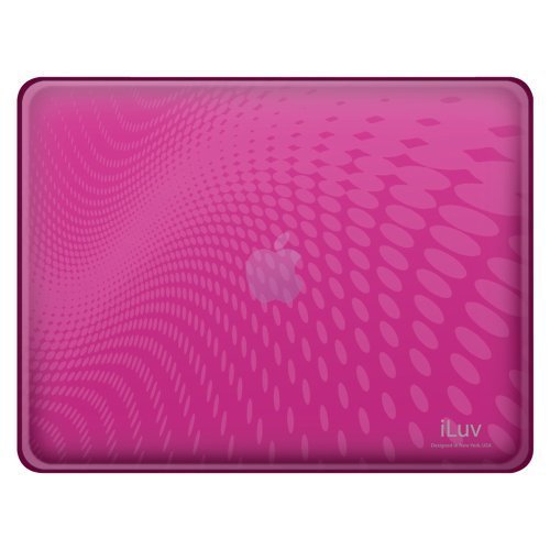 iLuv Flexi-Clear TPU Case with Dot Wave Pattern for iPad - Pink