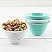 Zak Designs Confetti Bowls, E White Solid Mint, Prep Bowl Set