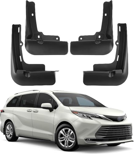 Garde-boue avant arrière Toyota Sienna 2021-2022 pour les trajets en famille