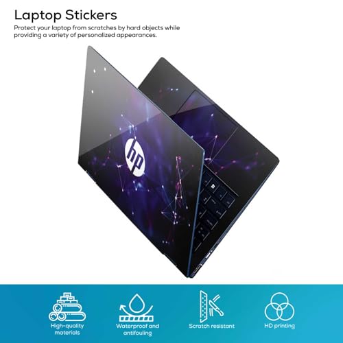 Image of DSGN 73 Full Body Laptop Skin Bubble-Free| Laminated| Removable| HD Quality Sticker for Laptops Upto 15.6 Inches Compatible with Hp