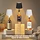 Ketom LED Kabellose Flaschenlampe Aufsatz Aufladbar, IP54 Akku Flaschenleuchte, Dimmbare Tischlampe Schwarz, Touch Tischlampe für Innen/Außen, Farbtemperatur Einstellbar für Restaurant Bar Garten