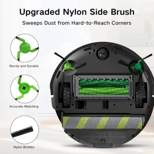 Image of Replacement Parts for iRobot Roomba 705X, Max 705 Combo Robot Vacuum | 25 Pack, 4 Roller Brush, 2 Mop Rollers, 4 Filters, 8 Side Brushes, 6 Dust Bags & 1 Cleaning Brush - Accessories Kit