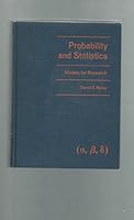 Probability and Statistics: Models for Research 0471041602 Book Cover