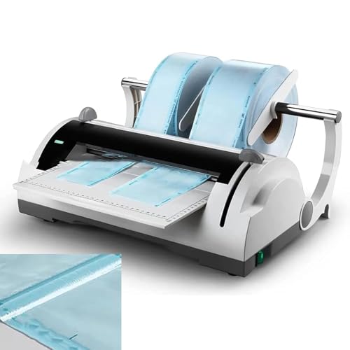 Máquina de sellado térmico profesional, corte de doble filo, ancho máximo de sellado de 30 cm, temperatura ajustable, para hospitales, clínicas y laboratorios