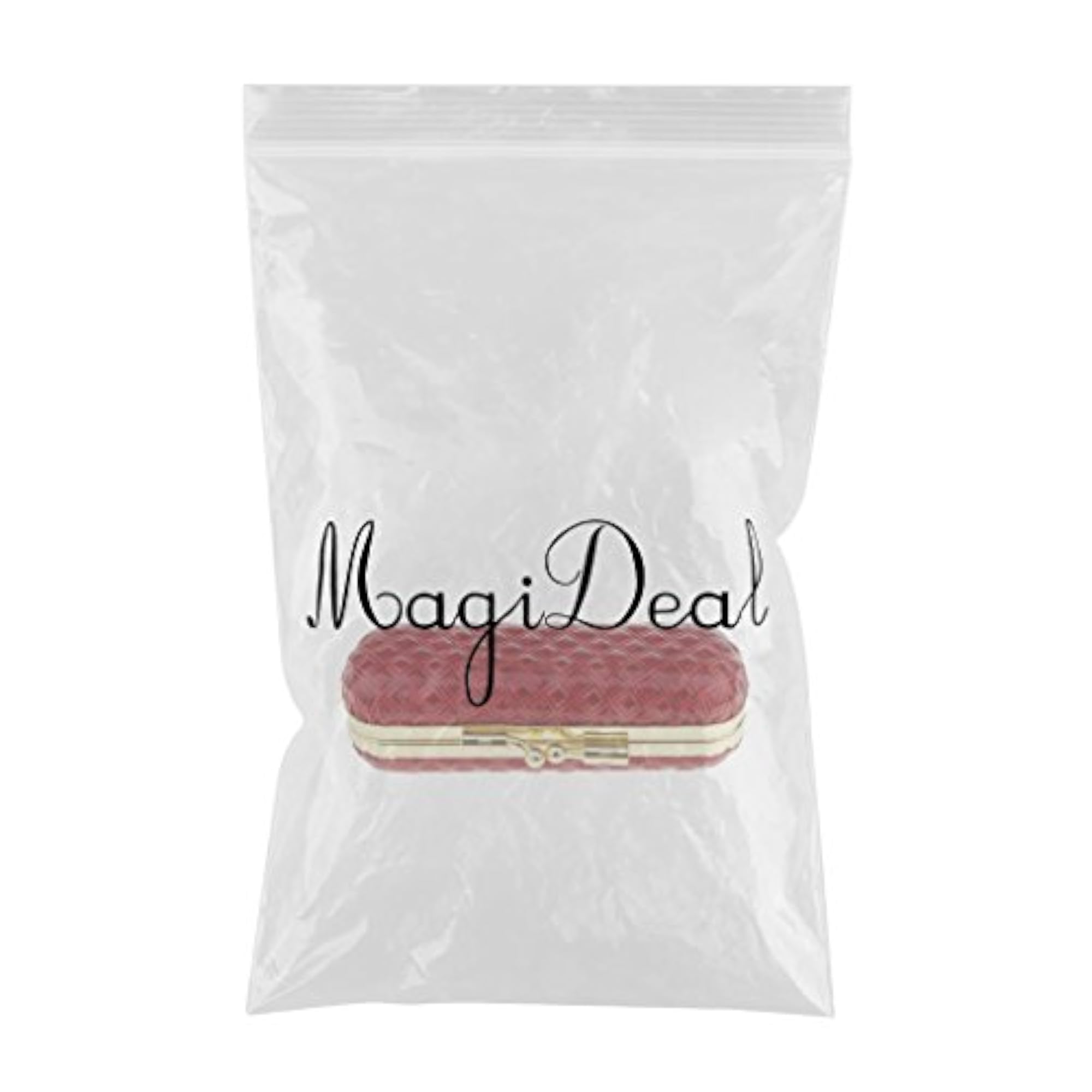 Red Leather Lipstick Case with Mirror for Makeup