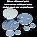 10Pc White Silicone Rubber Round Sheet Dia 8-100mm Thick 1.5mm Heat Resistant Seal Gasket Flexible Translucent Solid Protection Circles Pads for Industrial DIY Home Anti Vibration Slip(55mm*1.5mm)