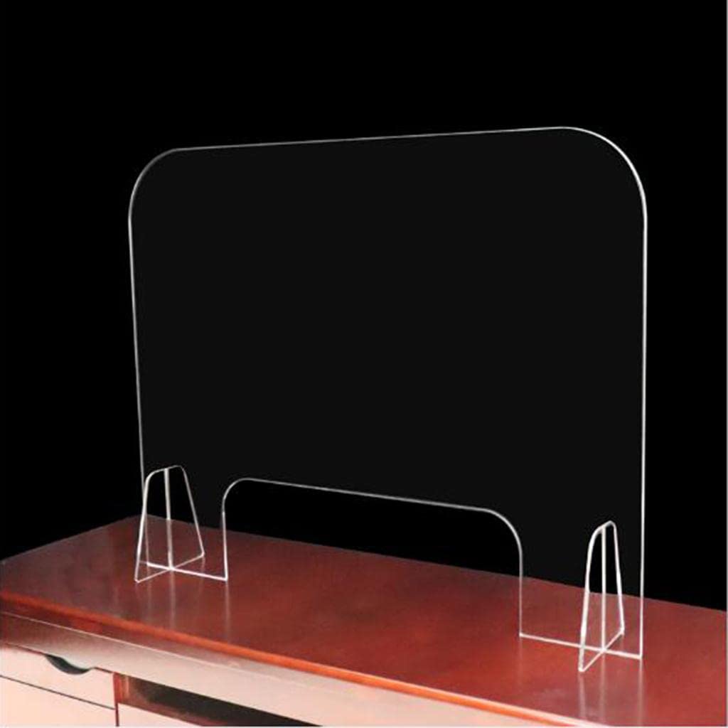 Pantalla acrílica ive para barrera transparente - Impacto y fácil montaje - para oficina, hotel, tienda - 60x60cm - 50x50cm