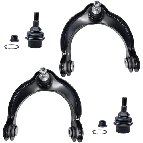 Image of Detroit Axle - Front Control Arms Kit for 2016-2021 Jeep Grand Cherokee Dodge Durango, 2 Upper Control Arms with Ball Joint 2 Lower Ball Joints 2017 2018 2019 2020 Replacement