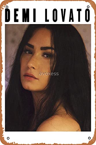 demi lovato Poster Retro Metal Tin Vintage Sign 12 X 8 Inch Home Bar Man Cave Wall Decor