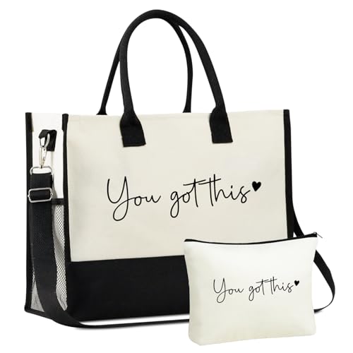 Bolso Tote de lona grande para mujer con set de bolsa miniatura 1