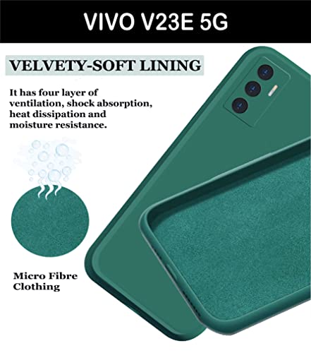 Image of A rtistque Back Cover Case for Vivo V23e 5G / Vivo Y75 4G with Camera Protection | Shockproof TPU | Stylish Protective Design | Slim Fit | Ultra Matte | Vivo V23e 5G / Vivo Y75 4G Back Cover - Green