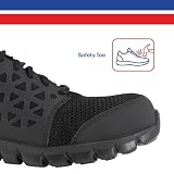 Reebok Work Sublite Cushion Work CT Oxford Men's Oxford, 10 D(M) US, Black-Black
