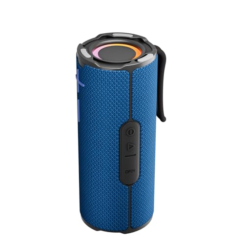 Image of BYANDBY Bluetooth Speaker with IPX5 Waterproof 2 Portable, Long Playtime, Wireless Stereo Pairing, 12W Stereo Sound, BT 5.3, Bassup, Electronics for Home, Shower, Outdoors, Travel(Blue)