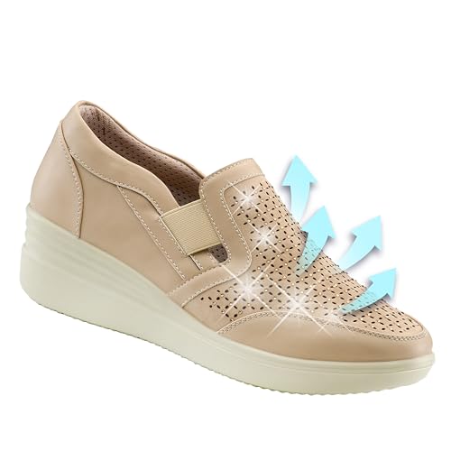 GALERIA DEL COLECCIONISTA Zapatos de señora Chic & Sport Horma Extra Ancha. Fáciles de Poner, Flexibles, Elegantes.