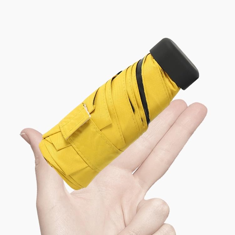 eexbz Umbrellas for Rain Black Plastic Umbrella, Light Umbrella, Six-Bone Umbrella, Creative Umbrella, Rain Or Shine Umbrella Strong Umbrella for Wind and Rain(G)