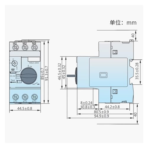 Protection surcharges disjoncteur moteur NS2-25X triphasé - 2