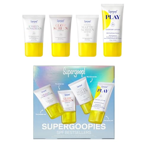 Supergoopies SPF Best Sellers Set Sunscreen with SPF 40-50 Protec...