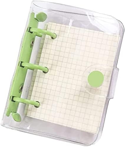 ポケットサイズ メモ帳 システム手帳 クリアバインダー ミニバインダー ボダン付き セット Pvcクリア素材 3穴 メモ ノート 正規取扱店