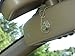 MirorTag Charm by JL Safety - A Novel Way to Protect, Display & Put Away a Handicap Parking Placard. Magnetically On & Off. Fits All Mirror Sizes. 1 Holder and 1 Magnet Charms Included. Made in USA