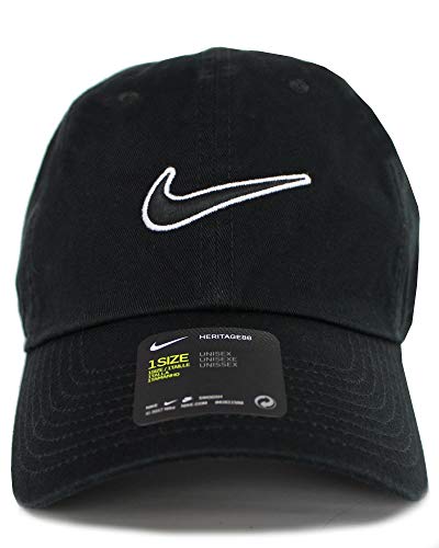 ナイキ(NIKE) H86 SWOOSH CAP スウォッシュ ロゴ キャップ 帽子 メンズ レディース Heritage86 ブラック [並行輸入品]