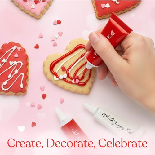 image for Twinkle Bites DIY Valentine’s Day Cookie Decorating Kit – 2 Heart-