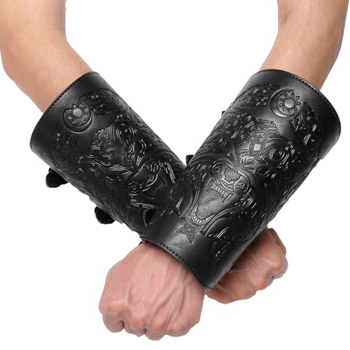 Brazaletes medievales para hombre ideales para fiestas de Halloween y recreación