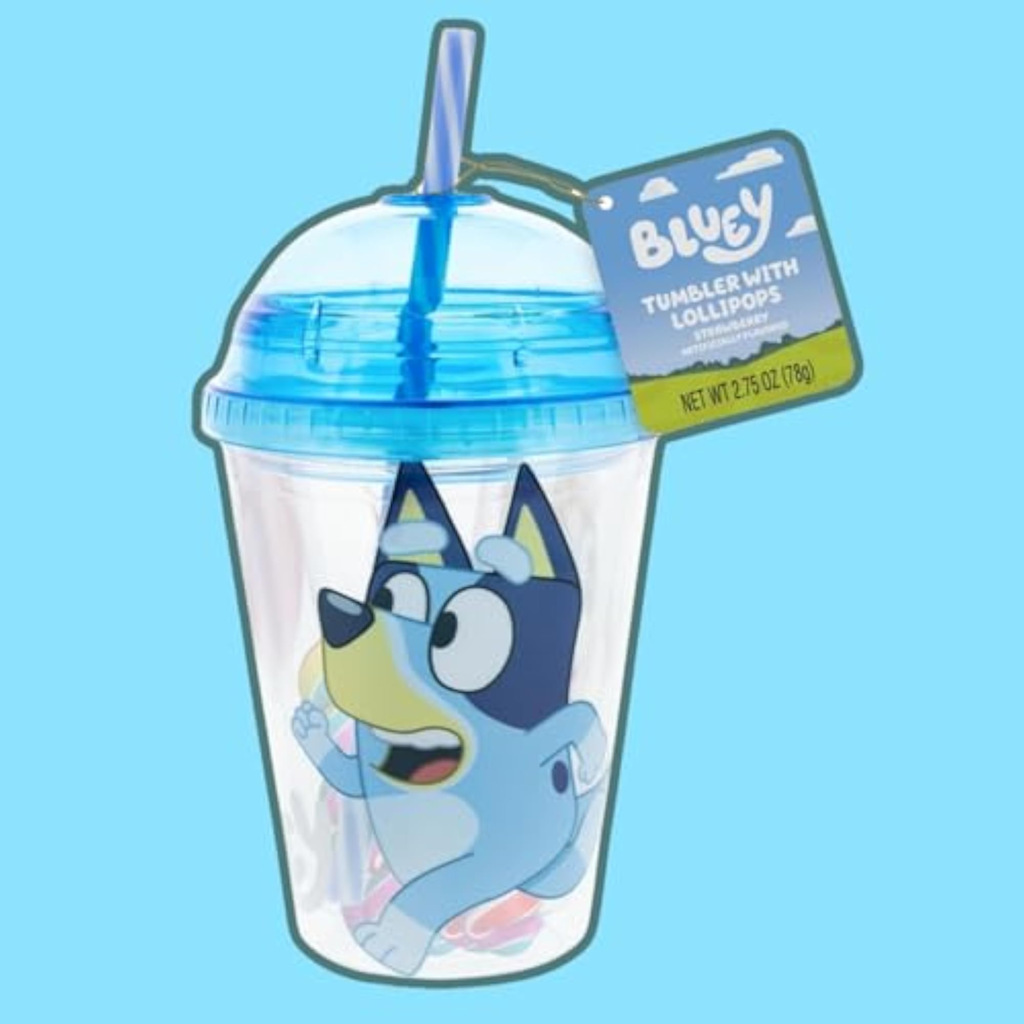 Bluey-Themed Mini Dome Tumbler with Candy, Snack and Drink Container
