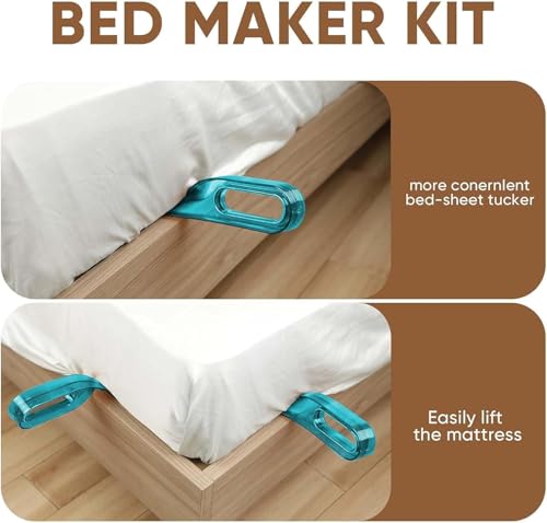 Image of NELTIS (Pack of 2) Bedsheet Tucker Tool, Mattress Lifter Tool,Durable and Efficient /Ergonomic Handle /Easy Bed Making Tool Can Tuck Sheets /Holds Mattress Wedge Elevator