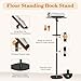 Snughome Floor Book Stand with Removable Tray, Wood Standing Book Stand for Reading, Height Adjustment 21