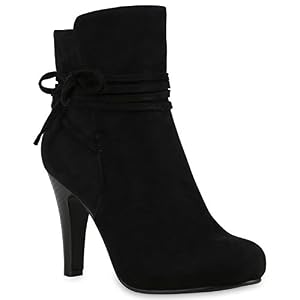 stiefelparadies Klassische Damen Stiefeletten High Heels Stilettos Schleifen Schuhe 121854 Schwarz 39 Flandell stiefelparadies Klassische Damen Stiefeletten High Heels Stilettos Schleifen Schuhe 121854 Schwarz 39 Flandell