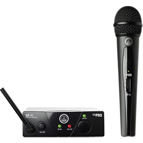 AKG Pro Audio WMS40MINI Vocal Set Band US25B Wireless Microphone System, with SR40 Receiver and PT40 Mini Pocket Transmitter. US25B 537.900 MHz