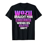 Wozu braucht Mann Einhörner wenn es Haffis gibt - Witziges und lustiges Haflinger Pferde Shirt für alle die gerne reiten oder voltigieren. Das perfekte Geschenk für jeden eine Haffi hat. Alle die Haffies und Pferde lieben und ein Outfit zum Reiten suchen.