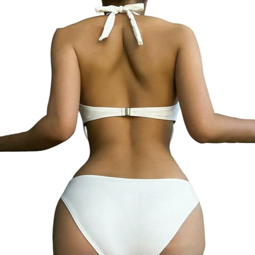Maillot de bain taille haute gainant avec décolleté plongeant