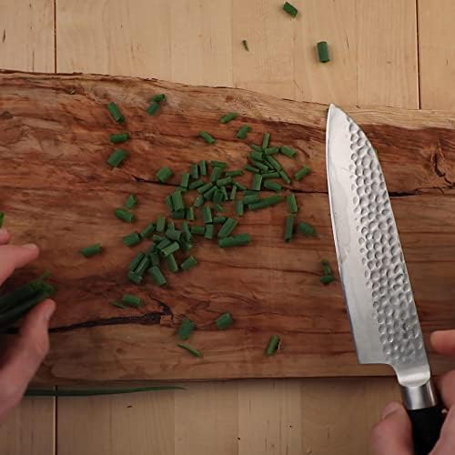 KOTAI | Chef's Santoku Knife | Professional Kitchen Knife | 18 cm Blade | Hand Sharpened | Ultra-Sharp 440C Japanese Stainless Steel | Pakkawood Handle | Full Hidden Tang