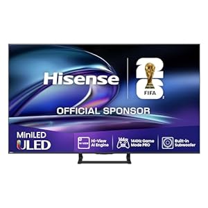 Hisense 65E8Q – Mini LED Smart TV, Quantum Dot, 144Hz, Subwoofer Integrado, Dolby Vision IQ & Dolby Atmos, Full Array Local Dimming, Procesador Hi-View Engine