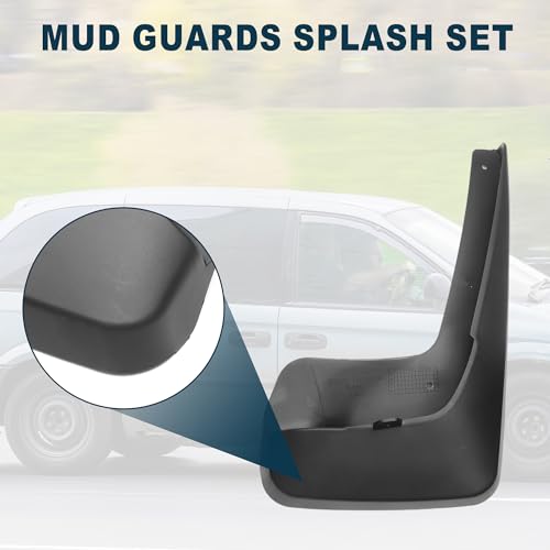 Image of Mud Flap Splash Guard for Dodge Grand Caravan 2011-2016 Durable | Front & Rear Side Mudflaps with Mount Accessor 1 Set