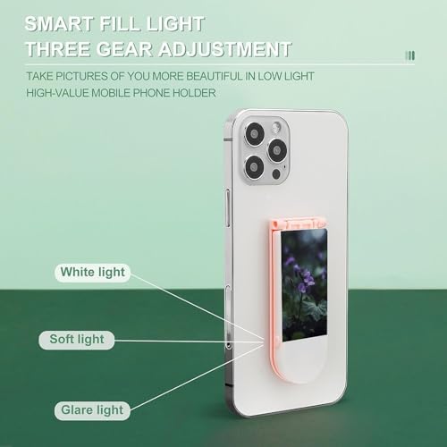 Lumière à selfie avec support téléphone 3 modes d'éclairage fleurs rechargeable