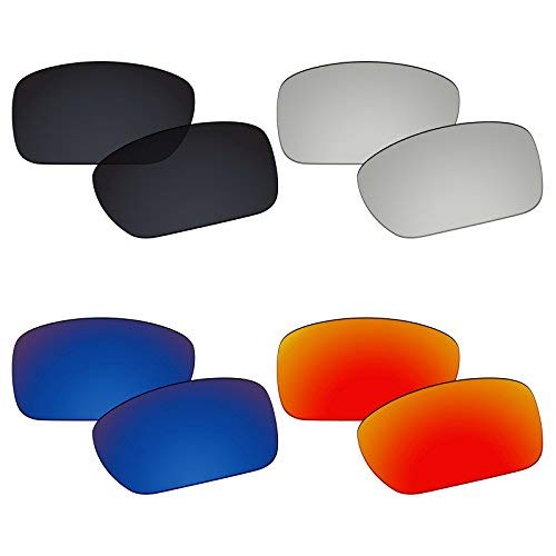 Galvanic Replacement Lenses for Oakley Turbine OO9263 Sunglasses - Black + Sapphire + Ruby + Chrome by Galvanic - Used condition - US$9.02