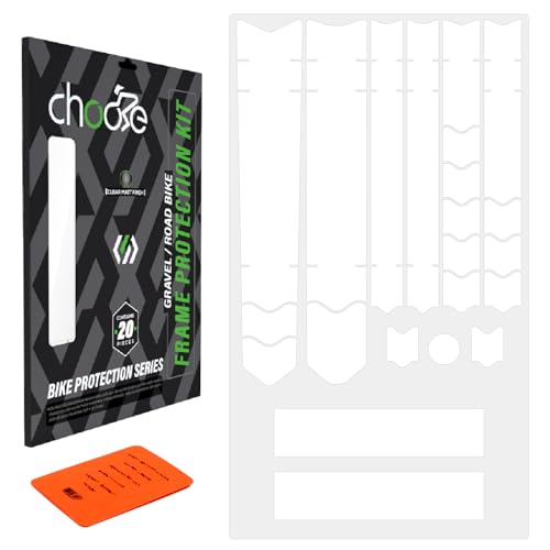 CNCLOL Rahmenschutz für Fahrrad, Schutzfolie für MTB/Gravel/ebike/Rennrad/Enduro/Downhill, Aufkleber Rahmenschutz für Fahrrad, matt, transparent, fortschrittlicher Schutz.