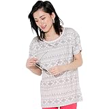 [FELLOW] フェロー ラッシュガード 半袖 Tシャツ レディース クルーネック プルオーバー 女性用 UPF50+ UVカット 紫外線対策 水着 ネイティブグレー Mサイズ