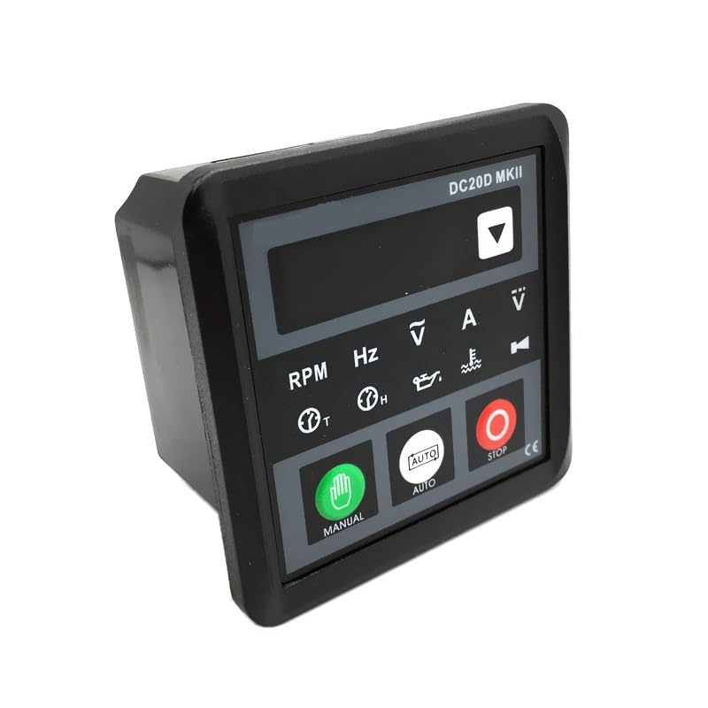 Mebay DC20D MKII Generator Control Module DC20D Small Diesel Genset Controller Panel USB Programmable PC Connection Automatico (Color : DC20D MKII)