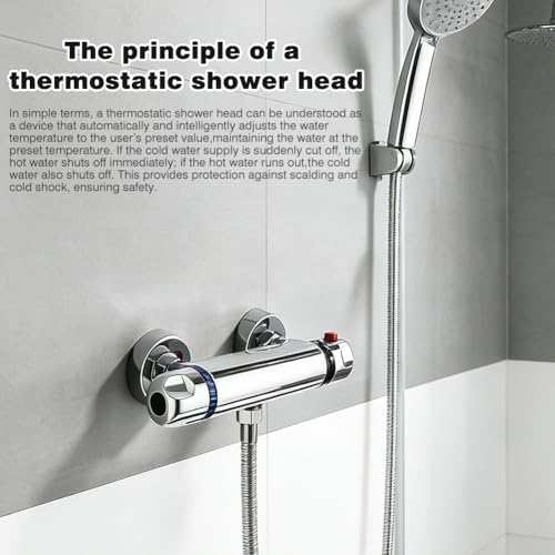 Robinet de douche complet installation facile bouton sécurité 38 °C