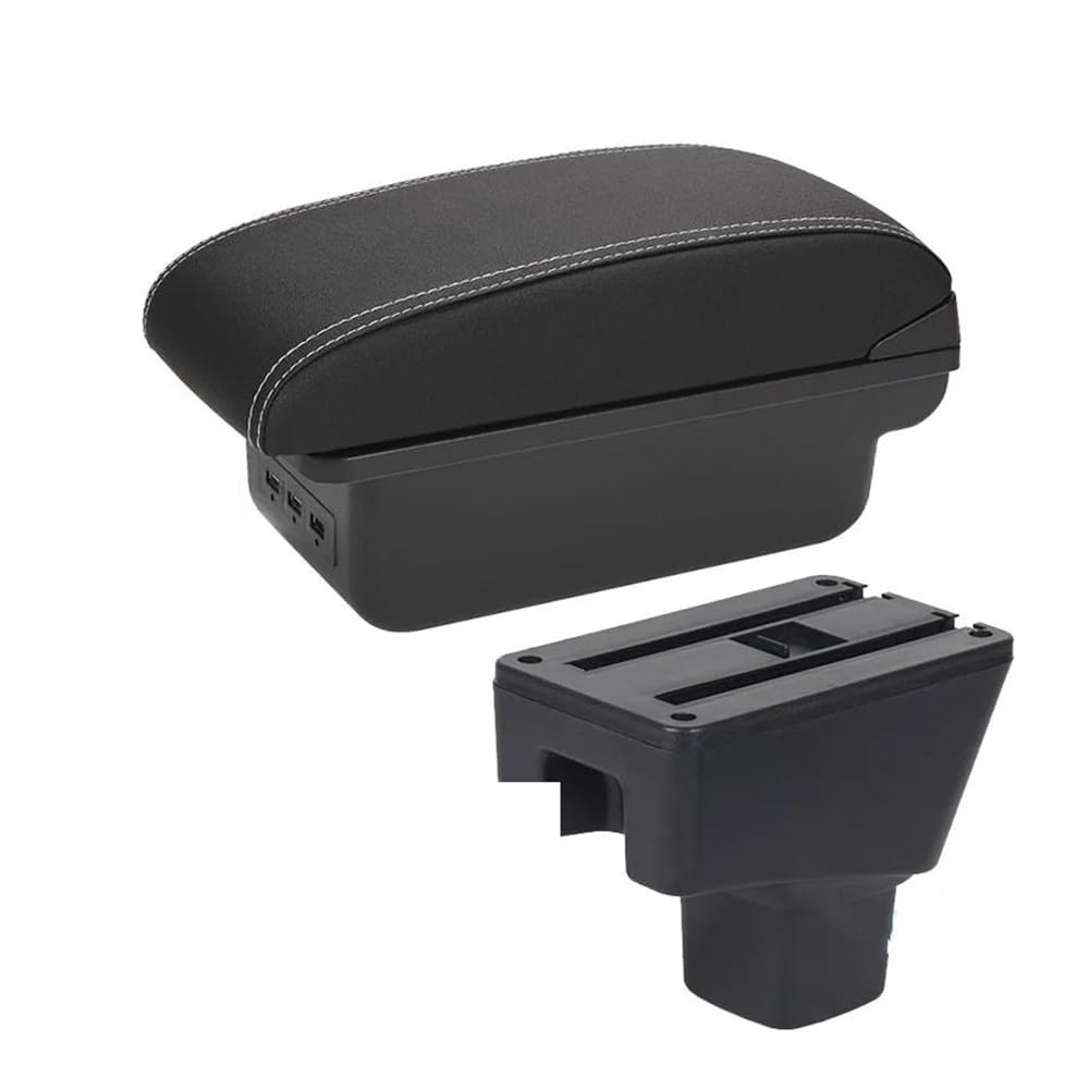 Yulegudi B3 Black White 3Usb Car Armrests For Suzuki For Sx4 Car Armrest Box