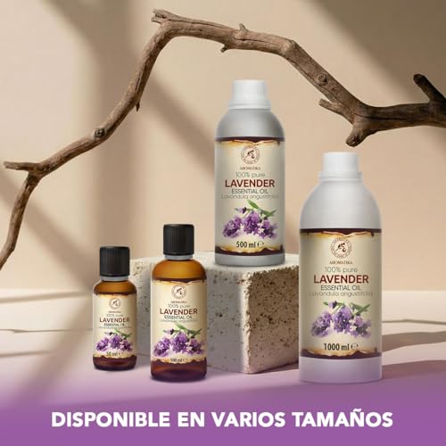 Miniatura 9 de Aceite Esencial Lavanda Puro 50ml - Lavandula Angustifolia - Bulgaria - 100 Natural Para Calmar - Buen Sueño - Mejor Para Belleza - Aromaterapia - Relajación - Masaje - Aroma Difusor