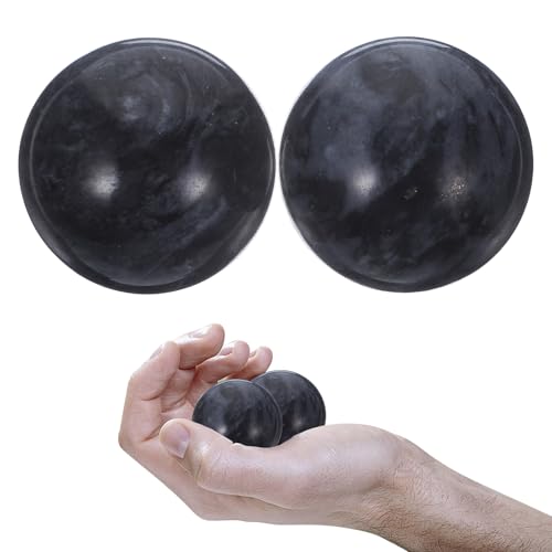 2 bolas de masaje de mano de jade ()