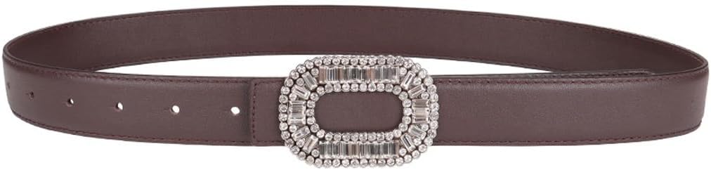 Leather Belt Women's Genuine Leather Versatile Decorative Dress with Waistband Jeans and Belt(White-Dinosaur Doodle4)