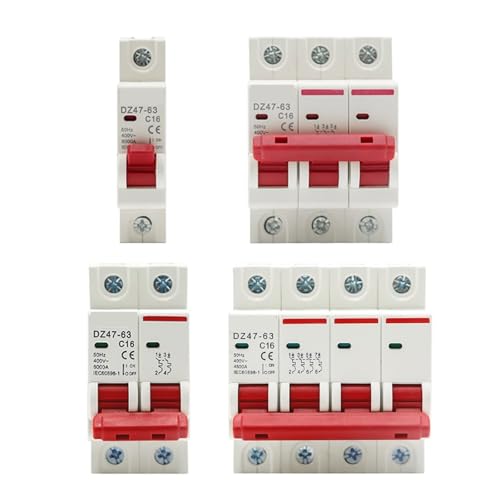 Disjoncteur courbe C 4P 63A parfait pour l'atelier et la maison