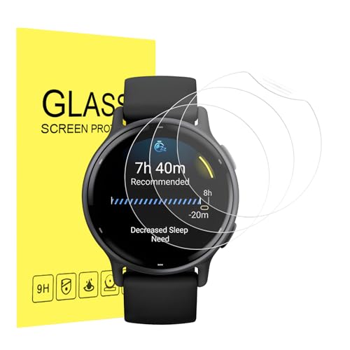 Shesyuki Pack de 3 protectores de pantalla compatibles con Garmin Vivoactive 5, suave TPU, sin burbujas, HD transparente, antigolpes, antiarañazos, sensible al tacto