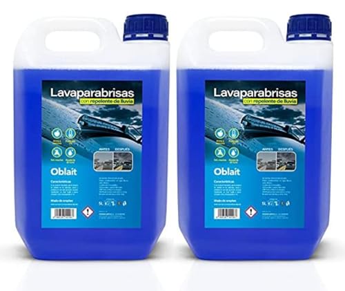 Oblait Liquido Lavaparabrisas Anti Lluvia 5 Litros, Limpiaparabrisas Repelente de Lluvia Protección -5grados