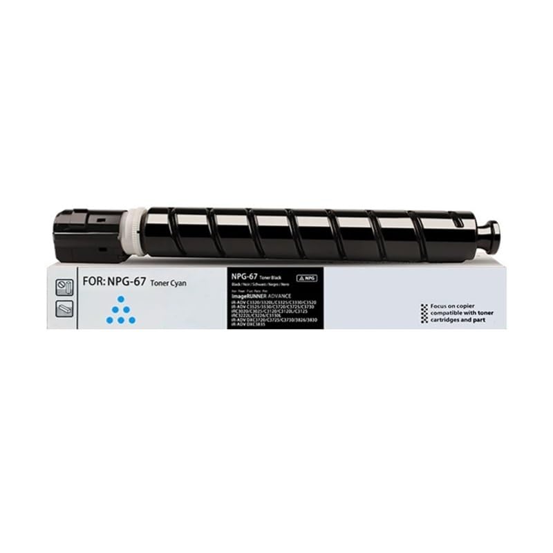 Toner NPG67 GPR53 C EXV49 cyan résout les impressions ternes sur Canon IR C3120 C3530